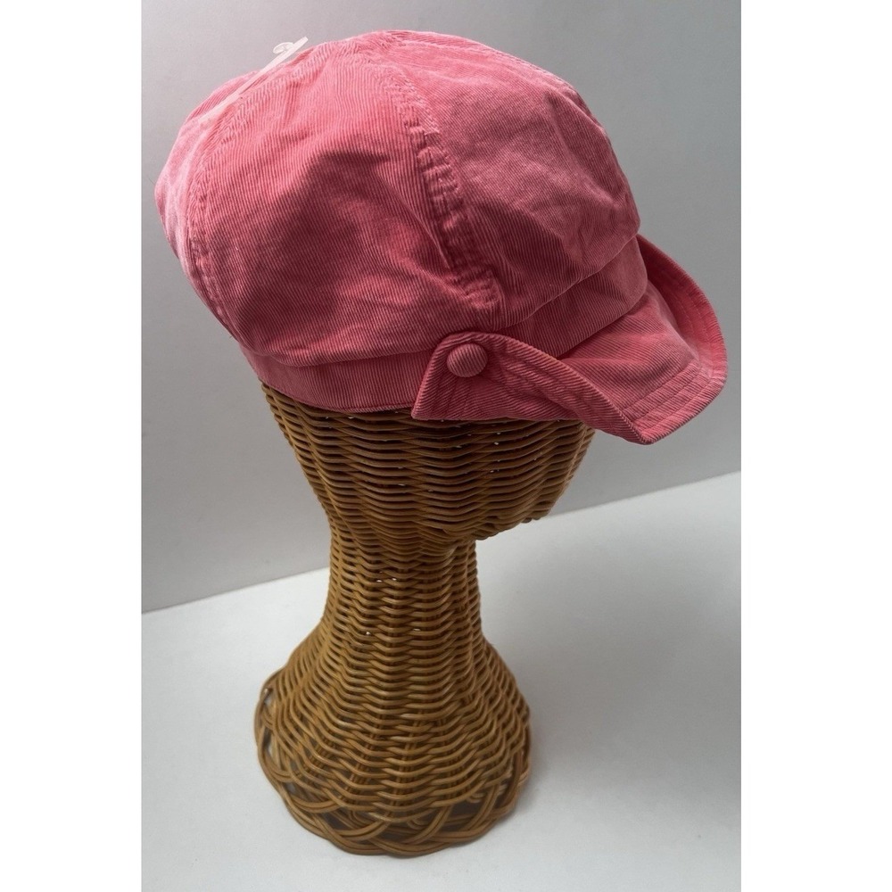 VTG GAP KIDS GIRLS CORDUROY Pink PAGEBOY CAP Size S/M